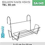BALKON SAKSI ASKISI TEL 30 CM