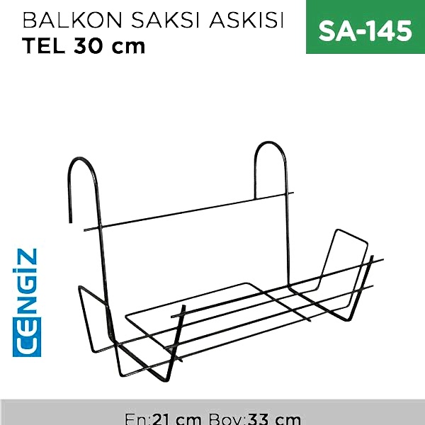 BALKON SAKSI ASKISI TEL 30 CM