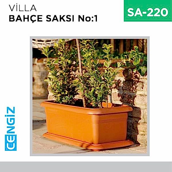 VİLLA BAHÇE SAKSI NO:1 TABAKSIZ (39 LT)