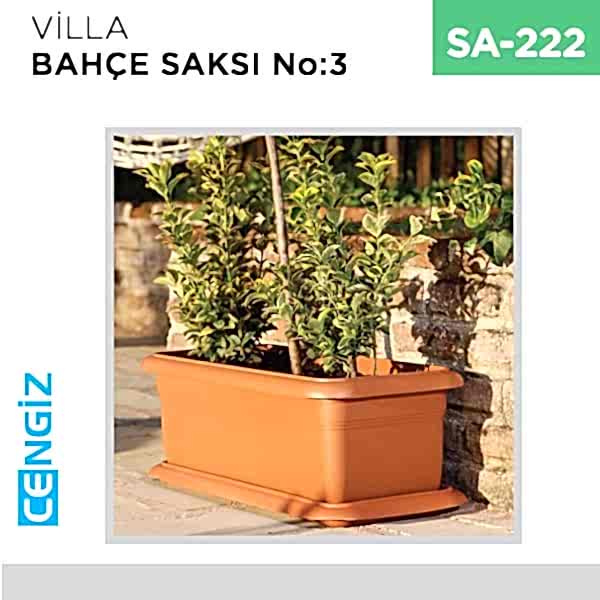 VİLLA BAHÇE SAKSI NO:3 TABAKSIZ (95 LT)