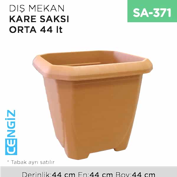 DIŞ MEKAN KARE SAKSI ORTA 44 LT (318)