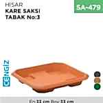 HİSAR KARE SAKSI TABAK NO:3 (HKT3)